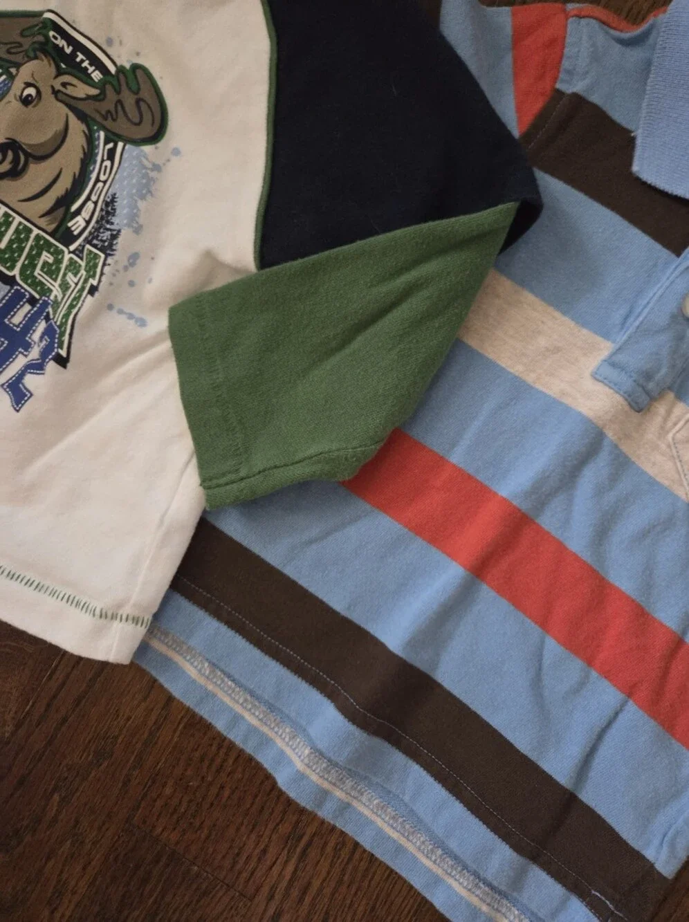 Lot Of 2 Boys 6/9M Long-Sleeve Tees